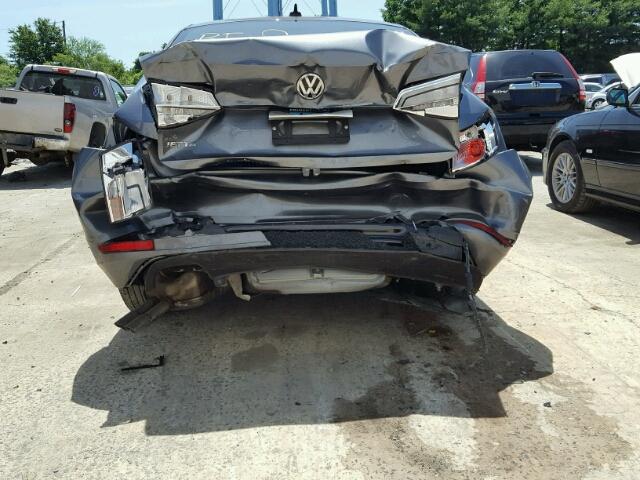 3VW2K7AJ1FM319705 - 2015 VOLKSWAGEN JETTA BASE 灰色 照片 9