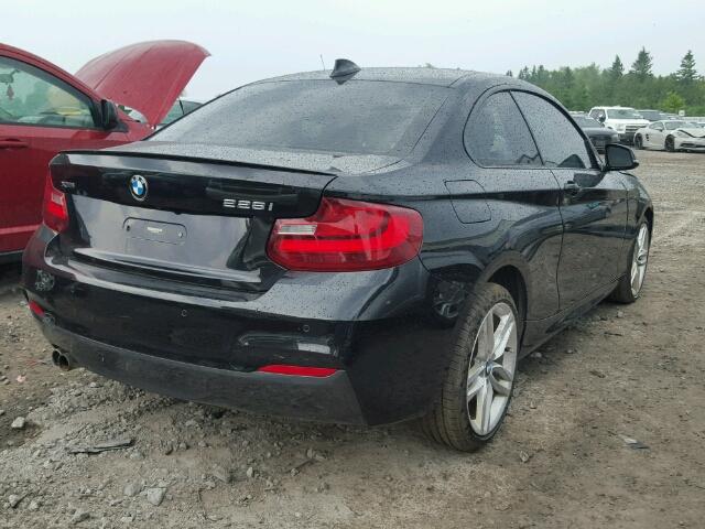 WBA1F7C53FV367390 - 2015 BMW 228 XI BLACK photo 4