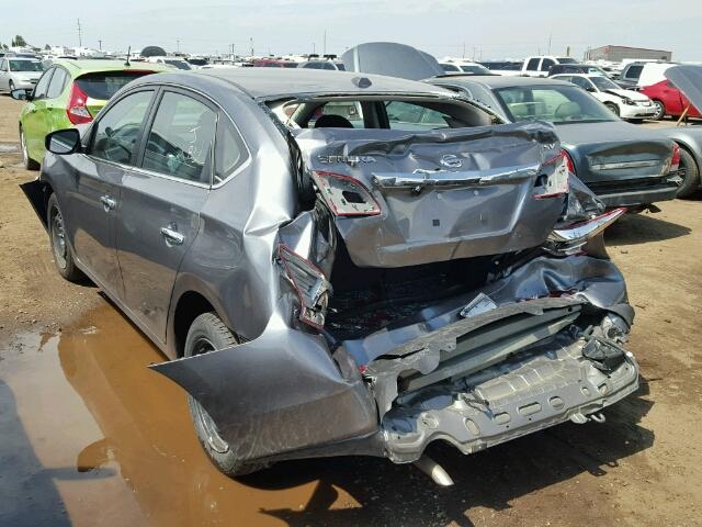 3N1AB7AP6HY308295 - 2017 NISSAN SENTRA S GRAY photo 3