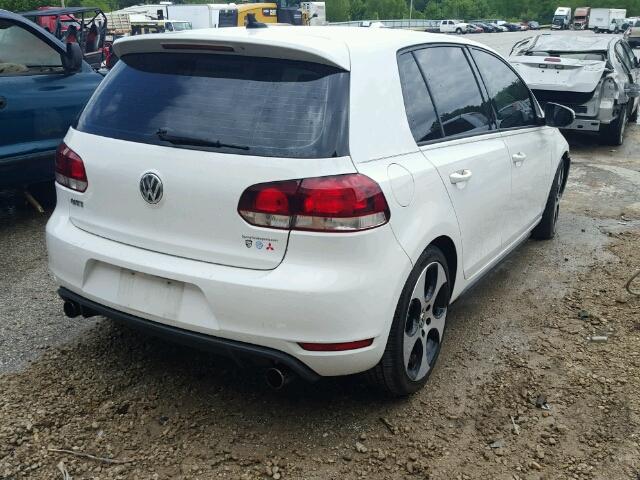 WVWHV7AJ8CW033012 - 2012 VOLKSWAGEN GTI WHITE photo 4