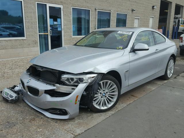 WBA3N5C56EK196943 - 2014 BMW 428 XI SILVER photo 2