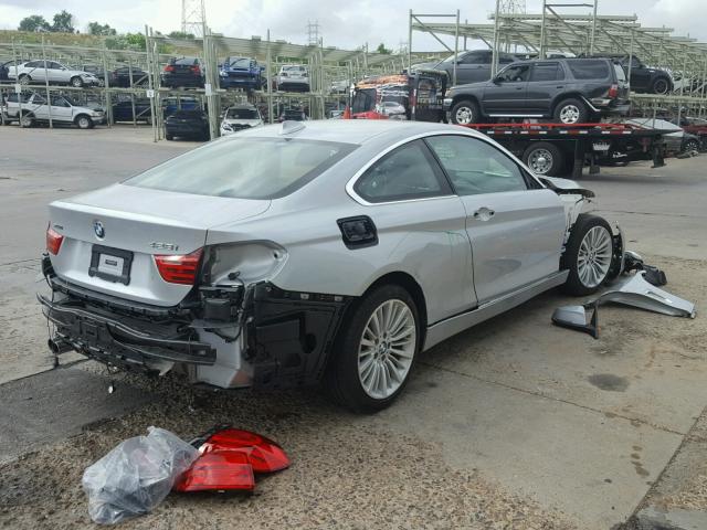 WBA3N5C56EK196943 - 2014 BMW 428 XI SILVER photo 4