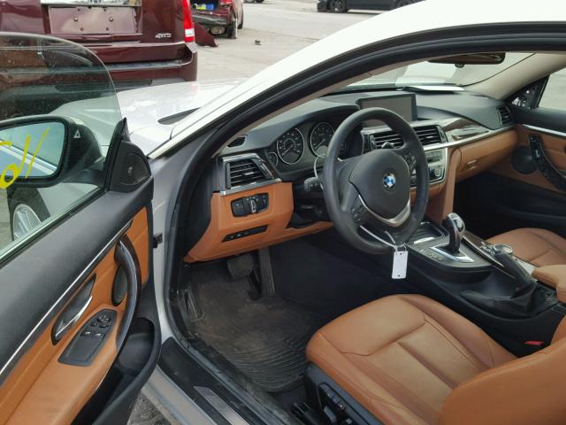 WBA3N5C56EK196943 - 2014 BMW 428 XI SILVER photo 9