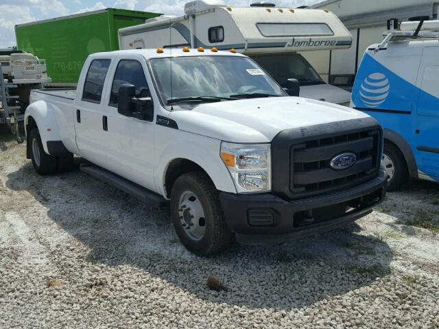1FT8W3C66GED28376 - 2016 FORD F350 SUPER WHITE photo 1