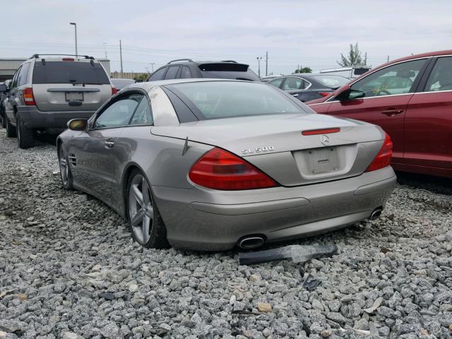 WDBSK75F94F071157 - 2004 MERCEDES-BENZ SL 500 BLUE photo 3