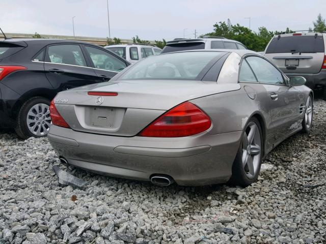 WDBSK75F94F071157 - 2004 MERCEDES-BENZ SL 500 BLUE photo 4