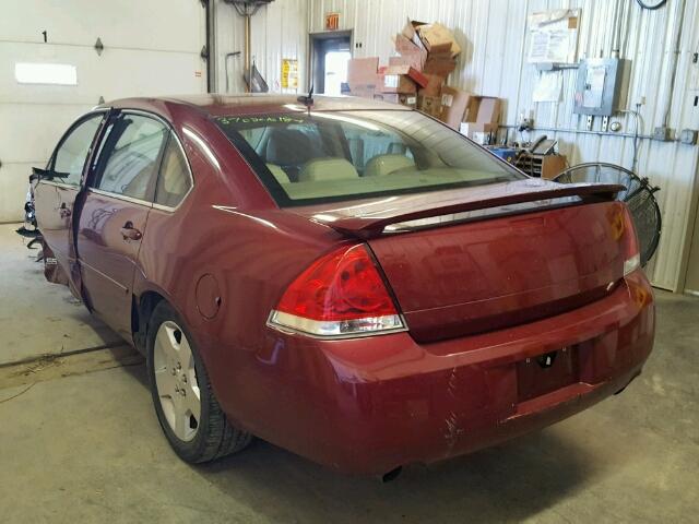 2G1WD58C189165656 - 2008 CHEVROLET IMPALA SUP 栗色 照片 3