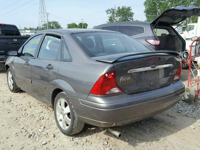 1FAFP38372W345683 - 2002 FORD FOCUS ZTS GRAY photo 3
