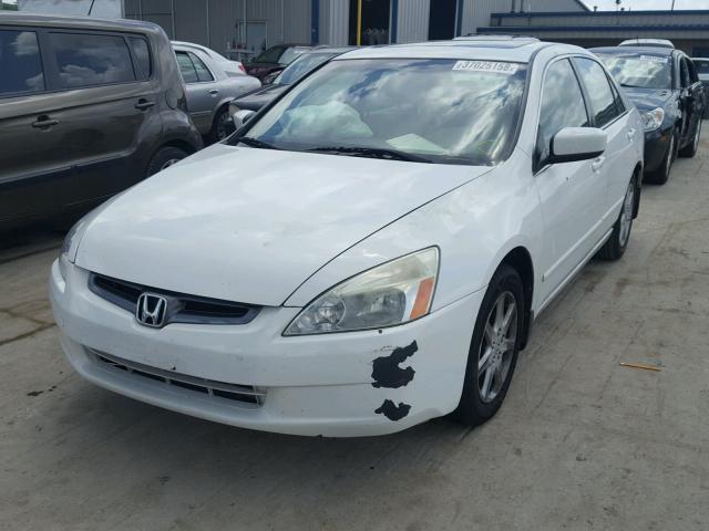 1HGCM66583A024408 - 2003 HONDA ACCORD WHITE photo 2