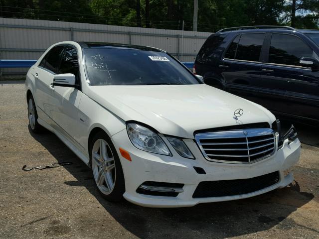 WDDHF5KB7CA610429 - 2012 MERCEDES-BENZ E 350 WHITE photo 1