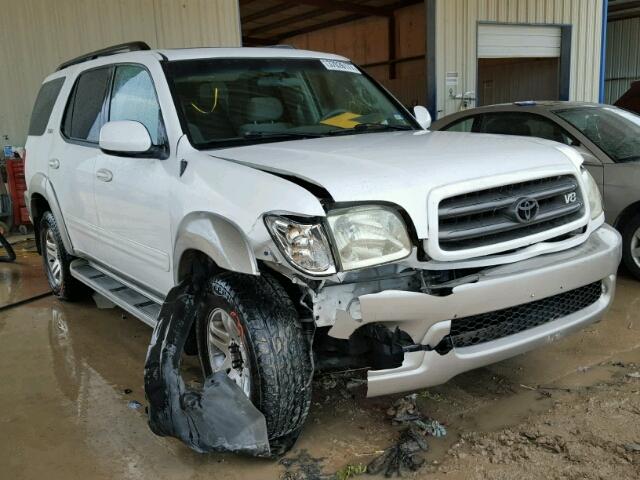 5TDZT34A84S229791 - 2004 TOYOTA SEQUOIA SR WHITE photo 1