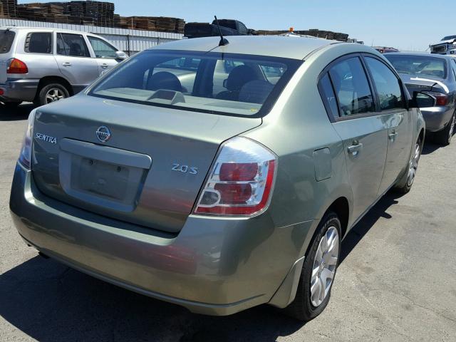 3N1AB61E07L630581 - 2007 NISSAN SENTRA 2.0 GREEN photo 4