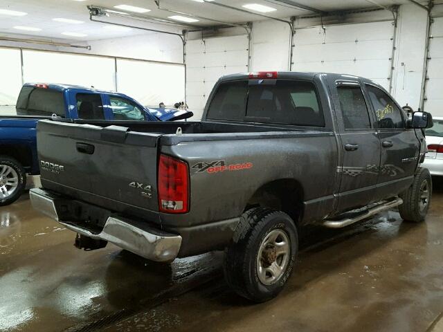 3D7KU28C94G194140 - 2004 DODGE RAM 2500 Q GRAY photo 4
