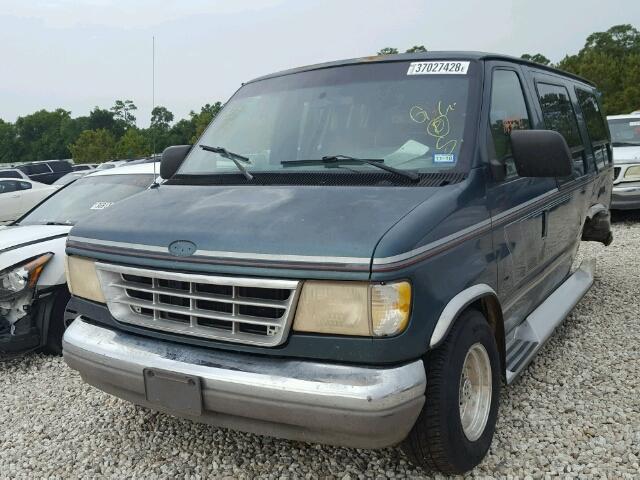 1FDEE14Y9THA06328 - 1996 FORD ECONOLINE GREEN photo 2