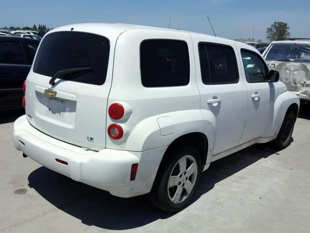 3GNDA13D68S540113 - 2008 CHEVROLET HHR LS WHITE photo 4