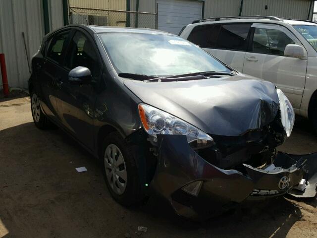 JTDKDTB37D1546431 - 2013 TOYOTA PRIUS C GRAY photo 1