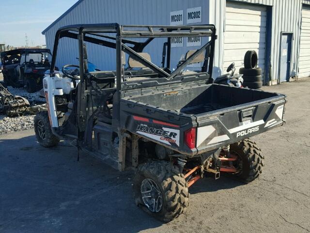 4XARUE876FB939877 - 2015 POLARIS RANGER CRE WHITE photo 3