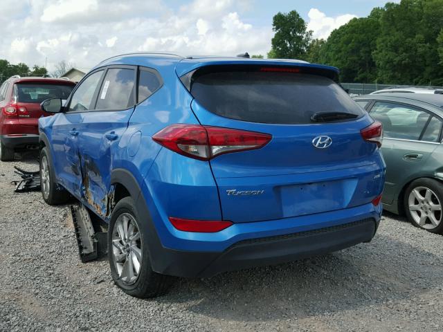 KM8J3CA43GU181401 - 2016 HYUNDAI TUCSON LIM BLUE photo 3