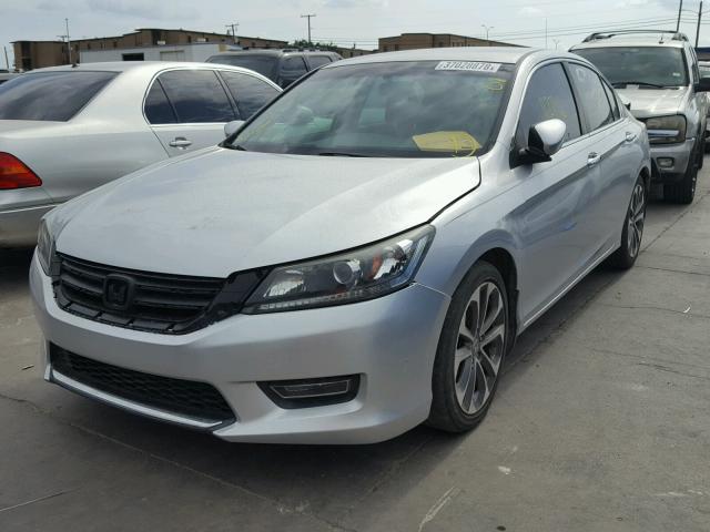 1HGCR2F57DA244988 - 2013 HONDA ACCORD SPO SILVER photo 2