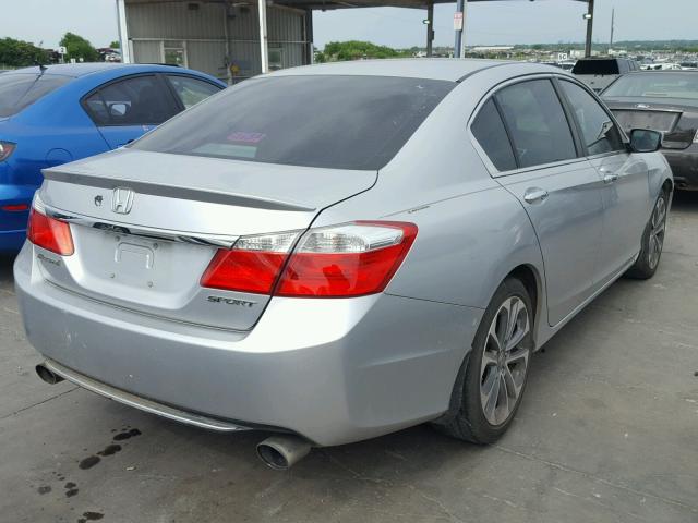 1HGCR2F57DA244988 - 2013 HONDA ACCORD SPO SILVER photo 4