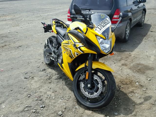 JYARJ18E79A004236 - 2009 YAMAHA FZ6 R YELLOW photo 1