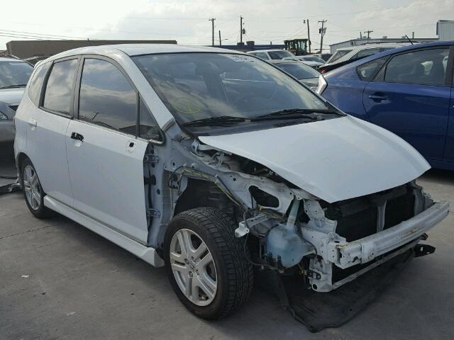 JHMGD38627S003296 - 2007 HONDA FIT WHITE photo 1