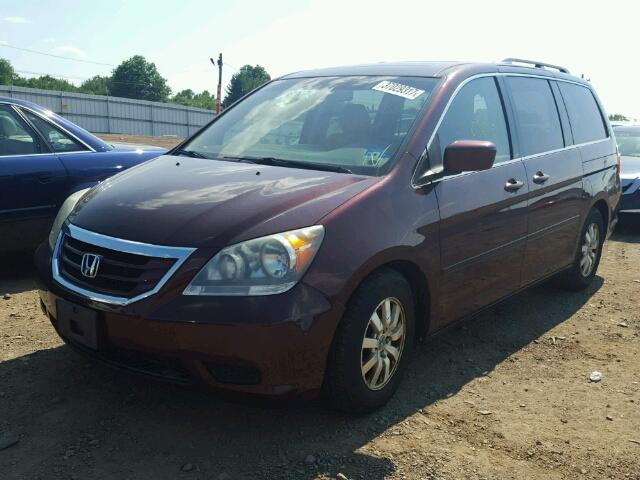 5FNRL38718B418176 - 2008 HONDA ODYSSEY EX BURGUNDY photo 2