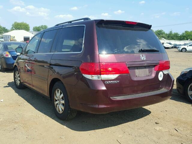 5FNRL38718B418176 - 2008 HONDA ODYSSEY EX BURGUNDY photo 3