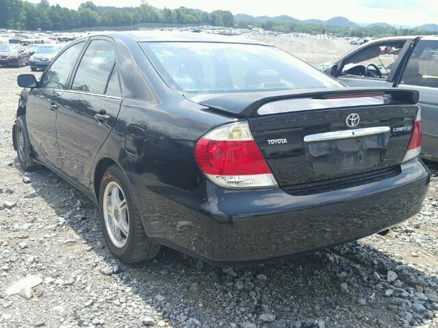 4T1BE32K05U085993 - 2005 TOYOTA CAMRY LE/X BLACK photo 3