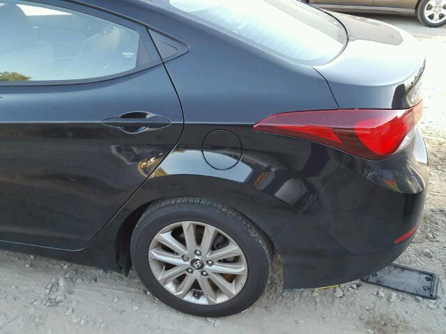 KMHDH4AE8GU519081 - 2016 HYUNDAI ELANTRA BLACK photo 10