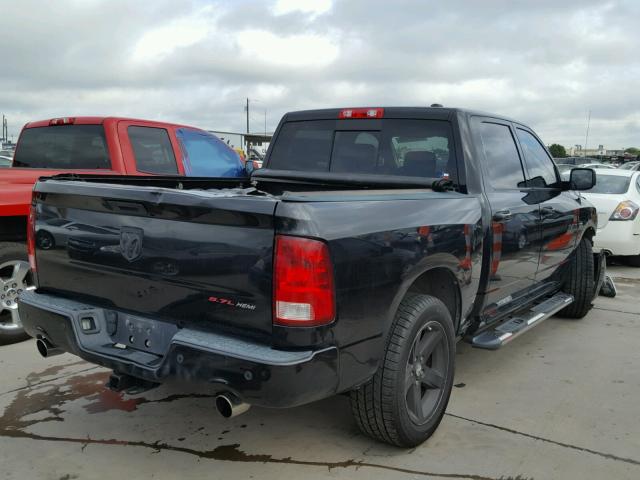 1D3HB13T09S710744 - 2009 DODGE RAM 1500 BLACK photo 4