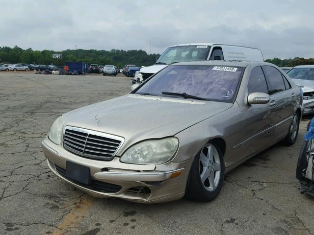 WDBNG75J14A406265 - 2004 MERCEDES-BENZ S 500 GOLD photo 2