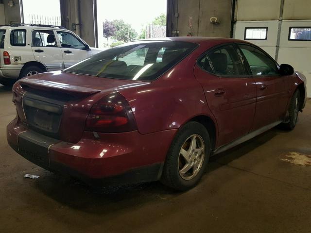 2G2WP552061219345 - 2006 PONTIAC GRAND PRIX RED photo 4