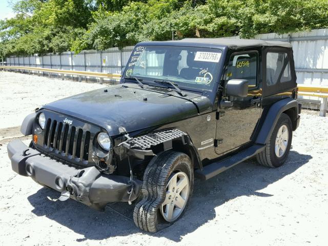 1C4AJWAG4CL121889 - 2012 JEEP WRANGLER S BLACK photo 2