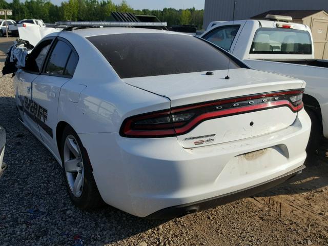 2C3CDXAT9HH569668 - 2017 DODGE CHARGER PO WHITE photo 3