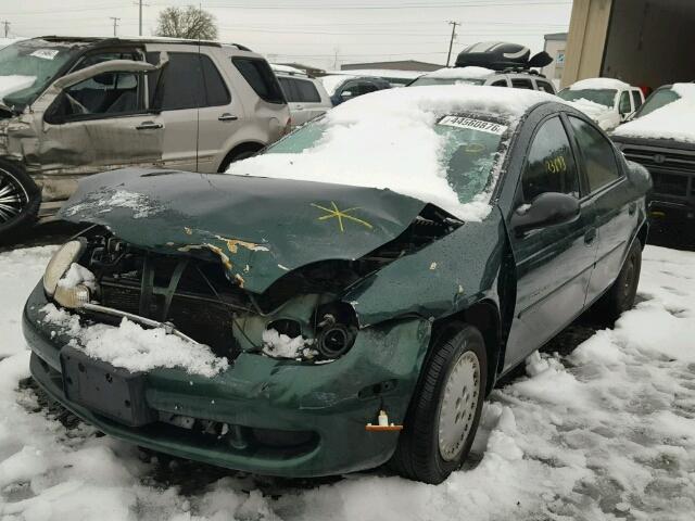 1B3E546CXYD778806 - 2000 DODGE NEON GREEN photo 2