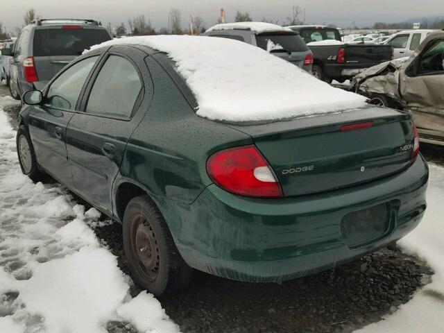 1B3E546CXYD778806 - 2000 DODGE NEON GREEN photo 3