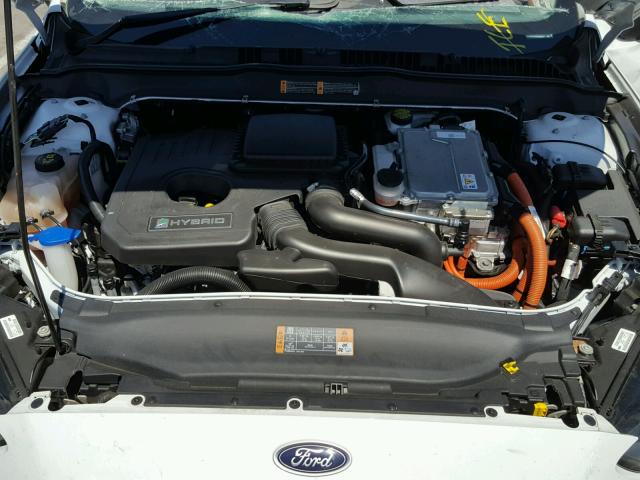 3FA6P0UU7FR249431 - 2015 FORD FUSION S H WHITE photo 7