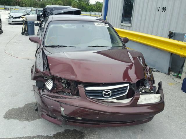 1YVGF22C3Y5169681 - 2000 MAZDA 626 ES BURGUNDY photo 9