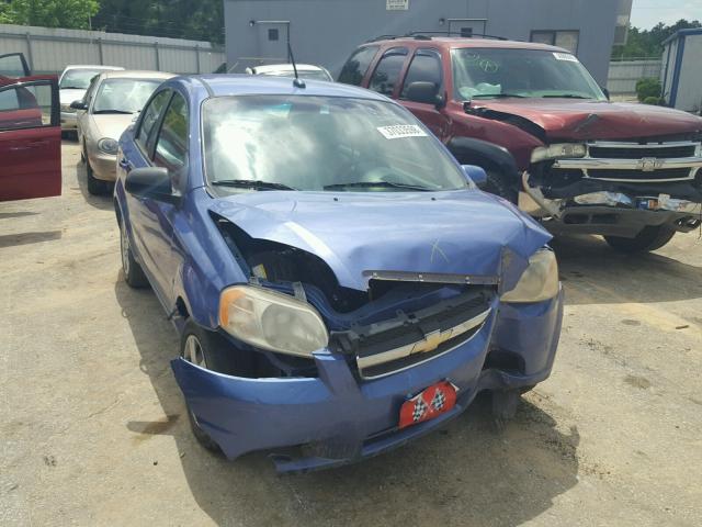 KL1TD56E69B643186 - 2009 CHEVROLET AVEO LS BLUE photo 1