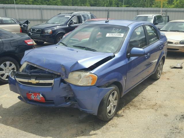 KL1TD56E69B643186 - 2009 CHEVROLET AVEO LS BLUE photo 2