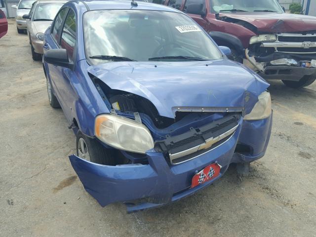 KL1TD56E69B643186 - 2009 CHEVROLET AVEO LS BLUE photo 9