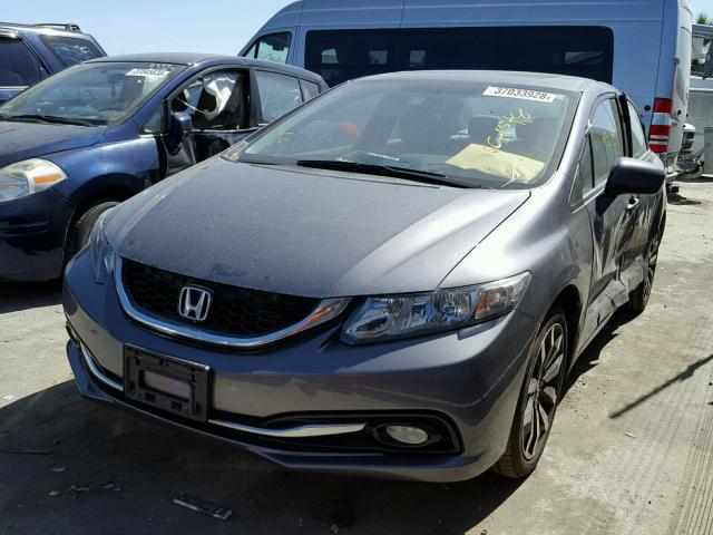 19XFB2F99EE221486 - 2014 HONDA CIVIC EXL 灰色 照片 2