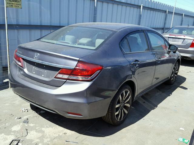 19XFB2F99EE221486 - 2014 HONDA CIVIC EXL 灰色 照片 4