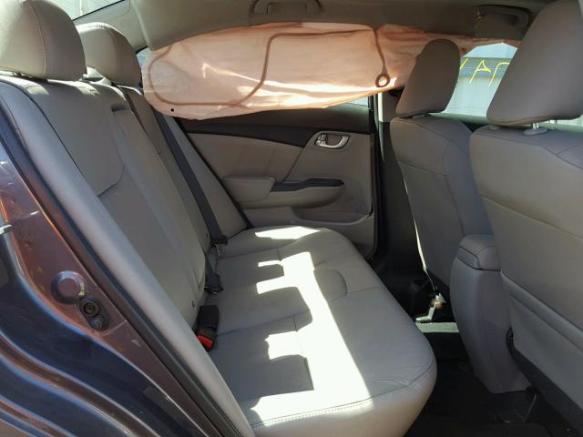 19XFB2F99EE221486 - 2014 HONDA CIVIC EXL 灰色 照片 6