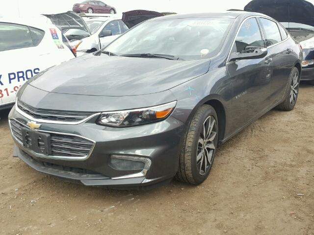 1G1ZE5STXHF107782 - 2017 CHEVROLET MALIBU GRAY photo 2