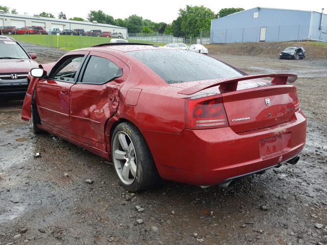 2B3KA73W96H338078 - 2006 DODGE CHARGER SR RED photo 3