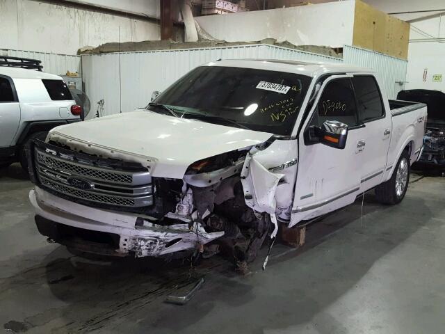 1FTFW1ET9DFC34433 - 2013 FORD F150 SUPER WHITE photo 2