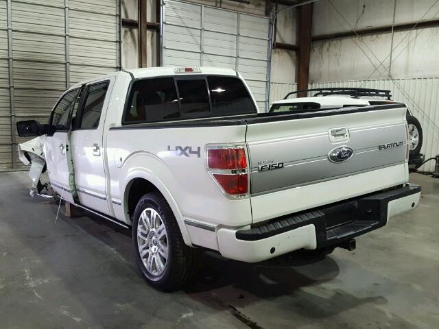 1FTFW1ET9DFC34433 - 2013 FORD F150 SUPER WHITE photo 3