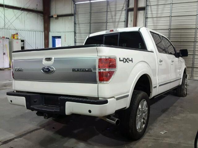 1FTFW1ET9DFC34433 - 2013 FORD F150 SUPER WHITE photo 4